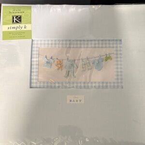 Baby Blue Scrapbook Album